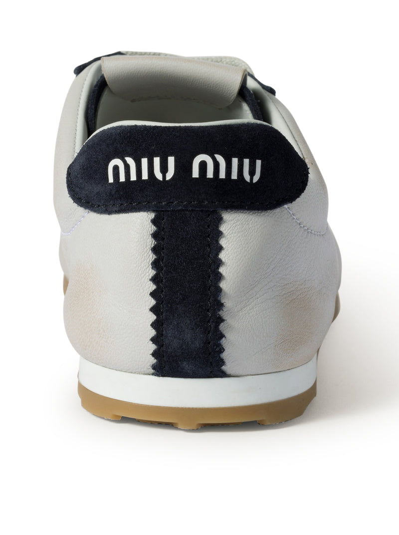 PLUME SNEAKERS IN NAPPA AND SUEDE