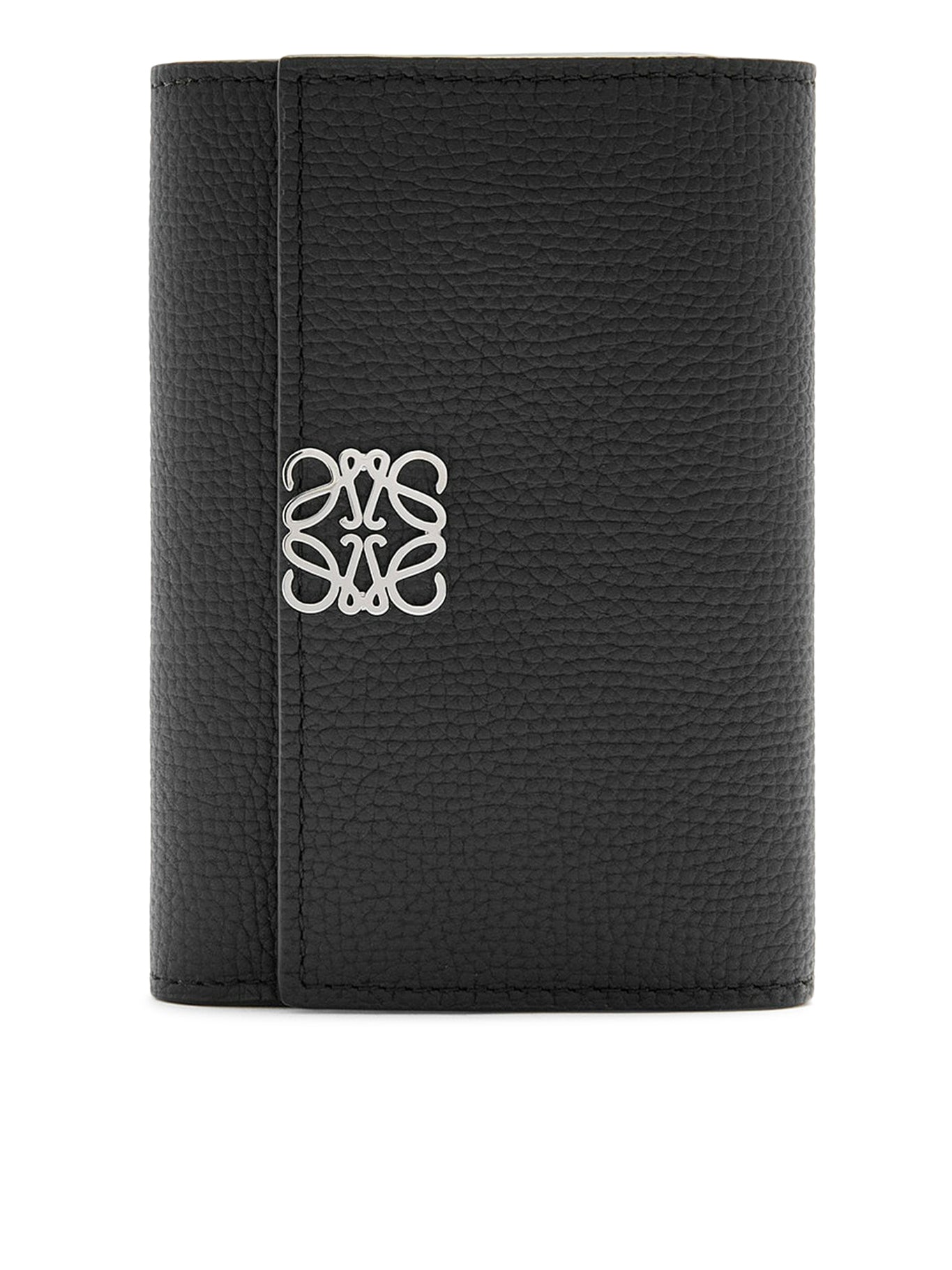 Anagram Small Vertical Wallet in Hammered Calfskin