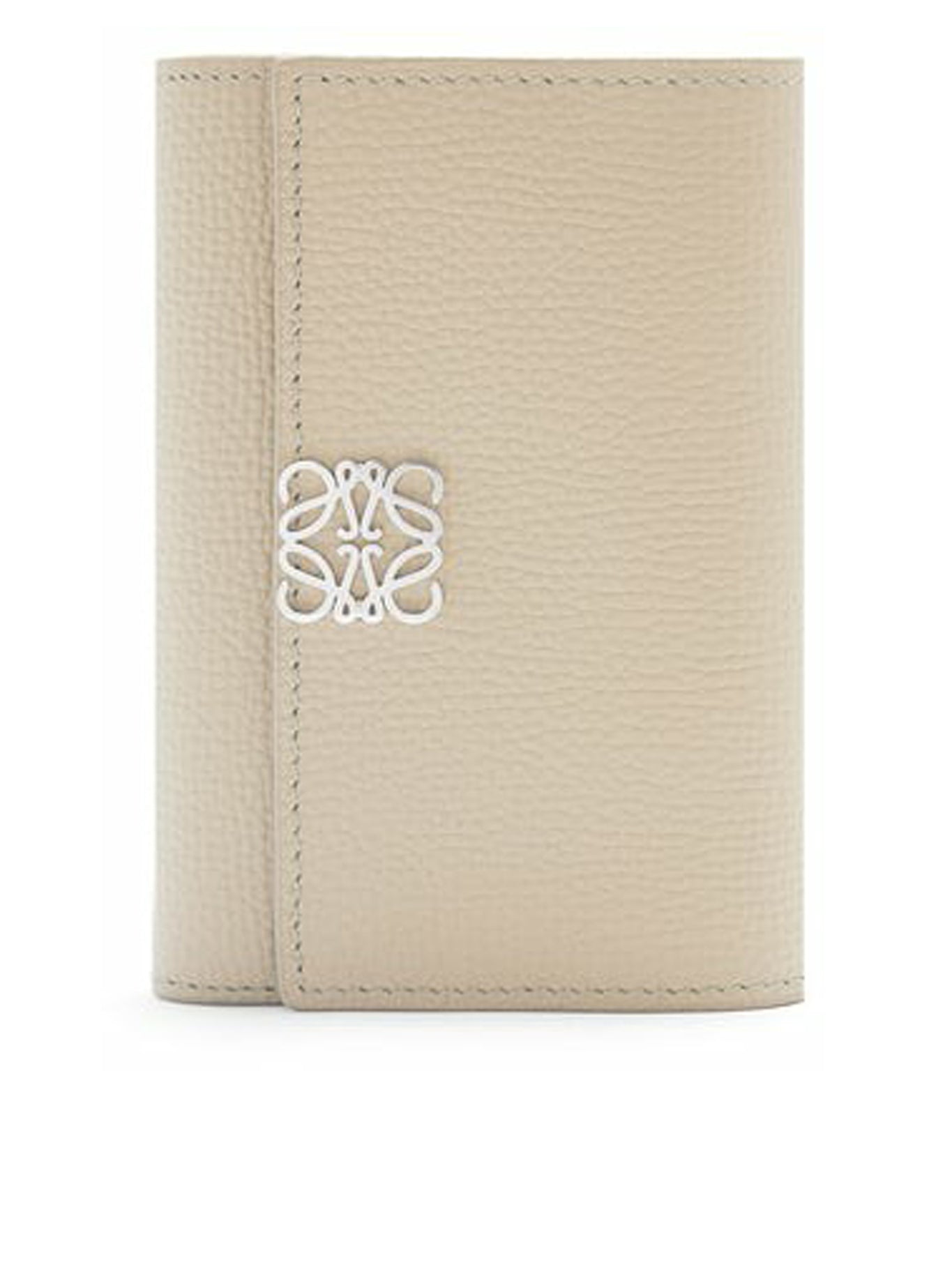 Anagram Small Vertical Wallet in Hammered Calfskin