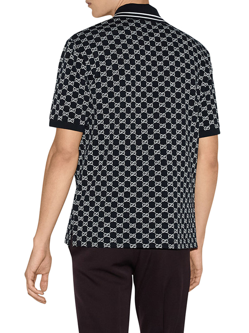 GG JACQUARD COTTON PIQUET POLO