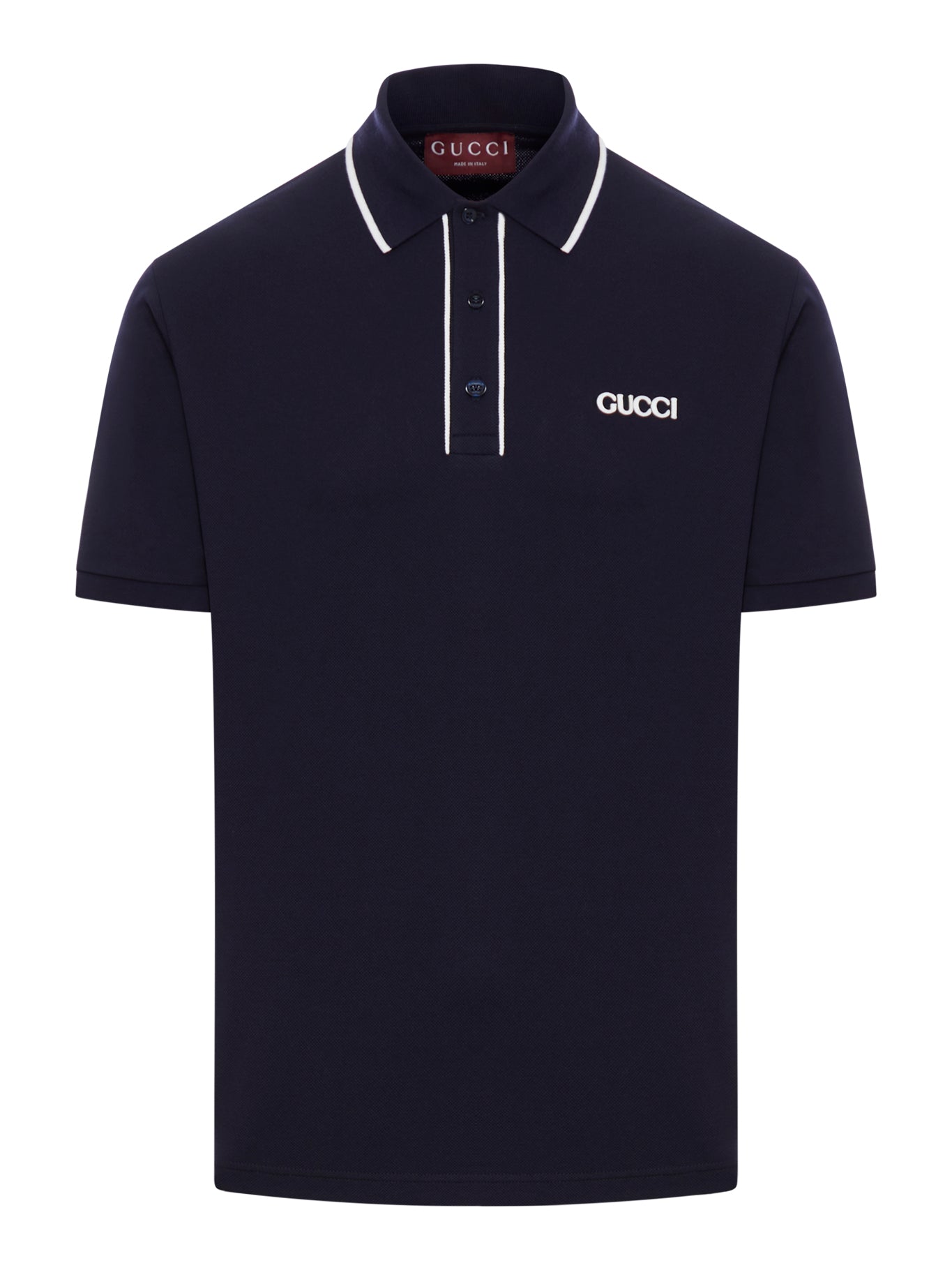 EMBROIDERED COTTON PIQUET POLO SHIRT