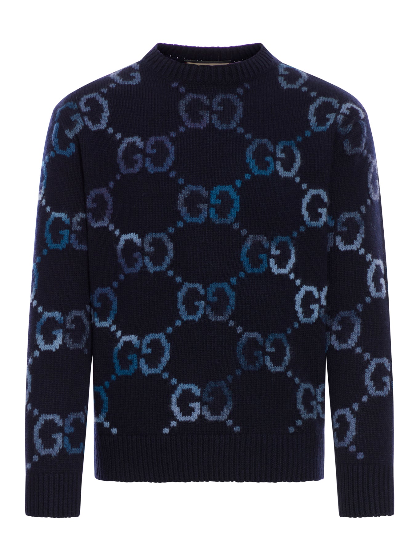 WOOL SWEATER WITH GG INTARSIA