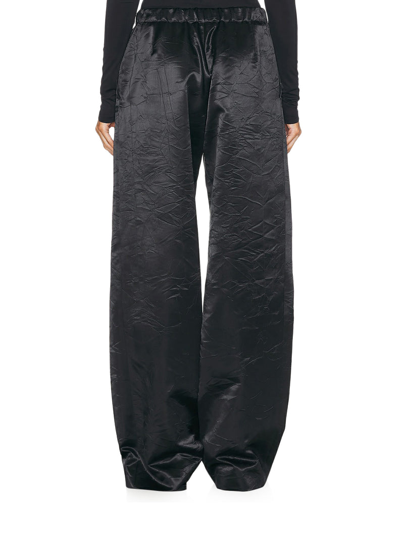 VISCOSE TROUSERS WITH WRINKLED EFFECT