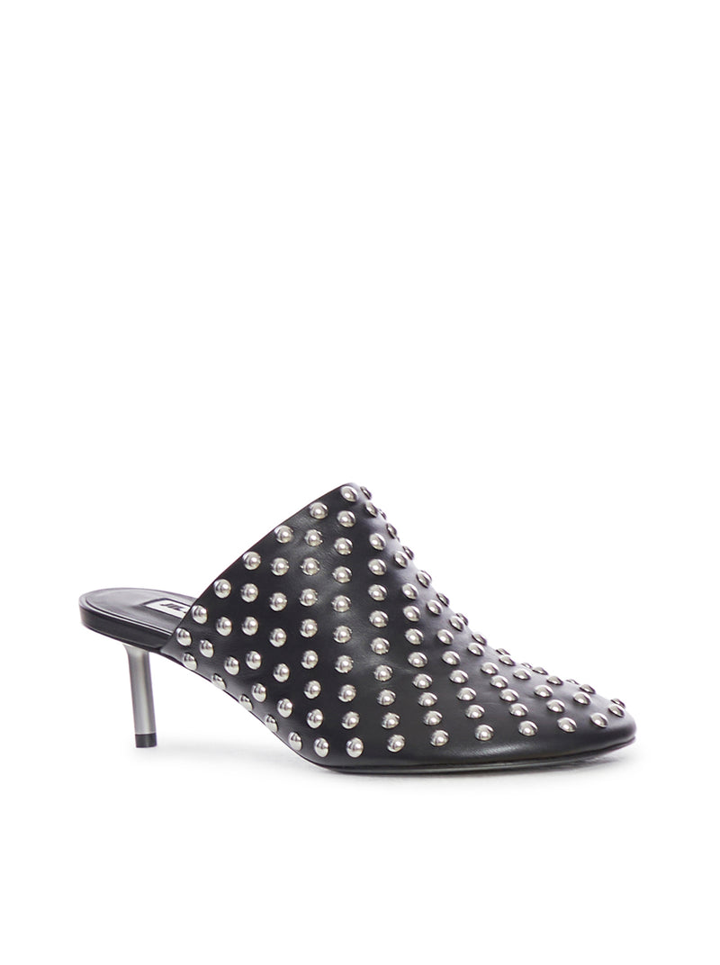 LEATHER MULES WITH STUDS