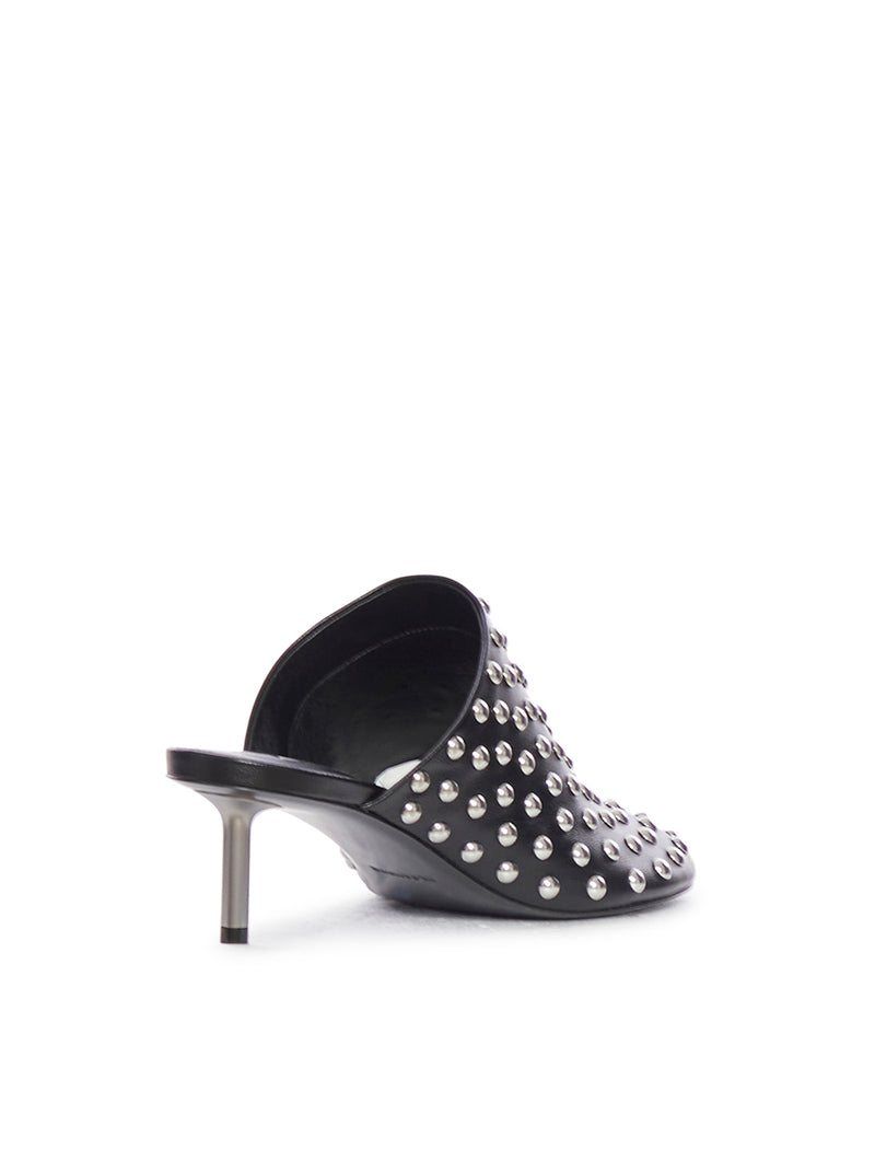 LEATHER MULES WITH STUDS