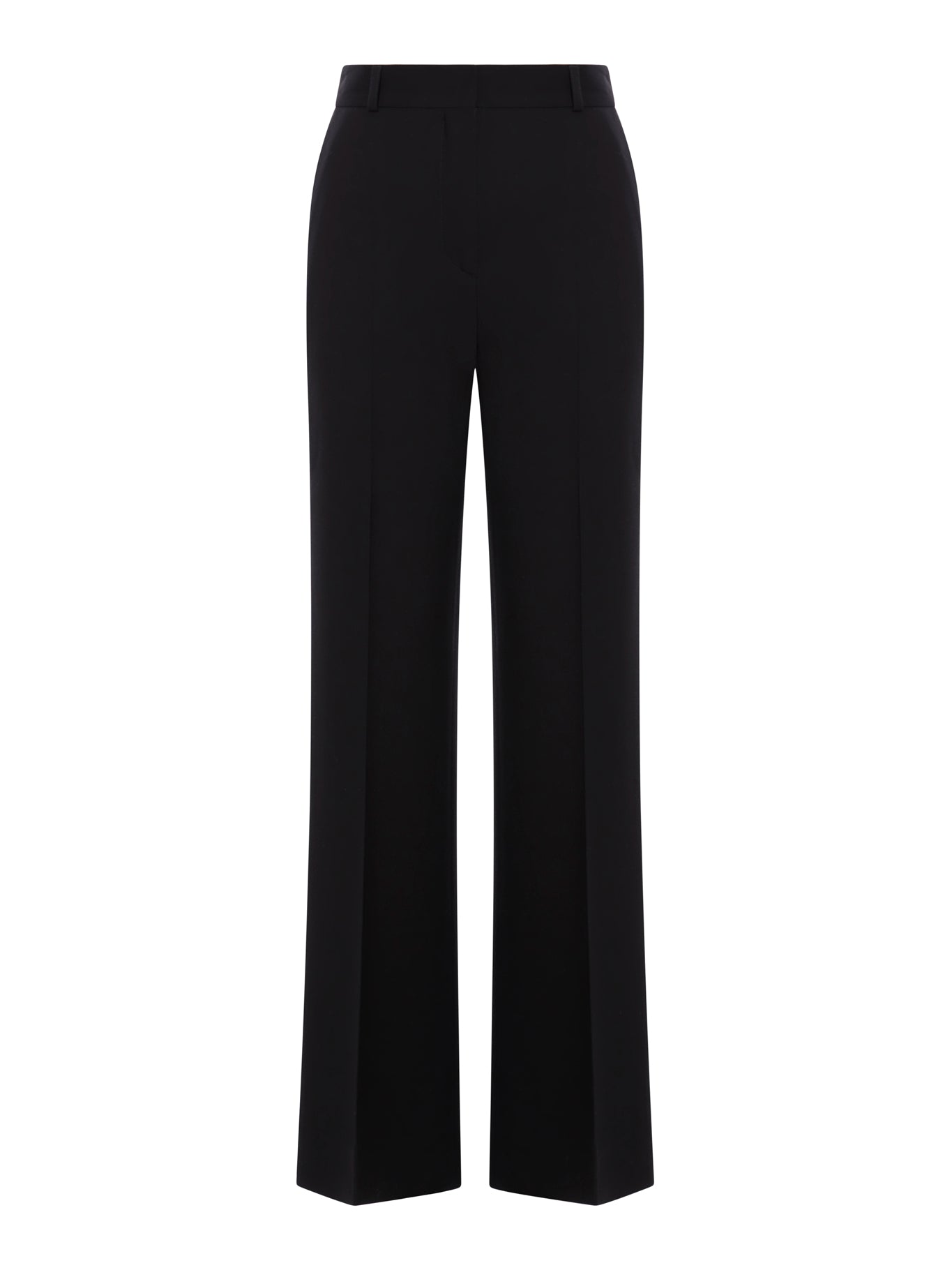 VISCOSE AND VIRGIN WOOL FLARE TROUSERS