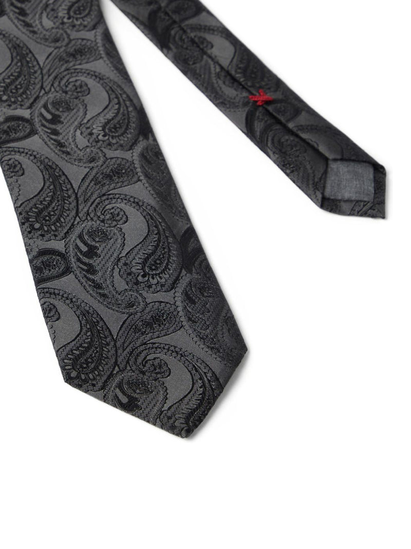 Jacquard effect tie