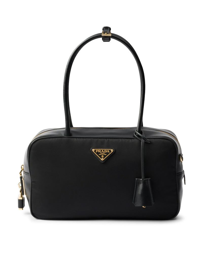 Medium Satchel in Re Nylon and Leather Suit Negozi Uk