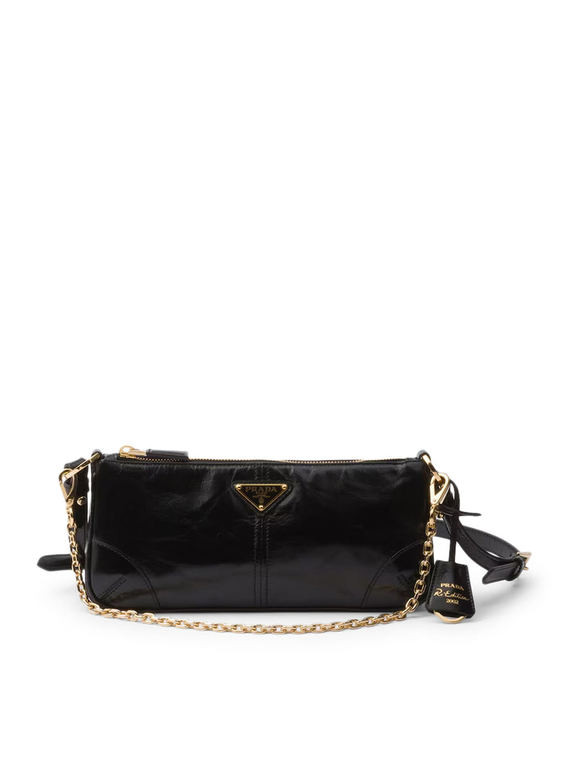 PRADA RE-EDITION 2002 MEDIUM LEATHER SHOULDER BAG