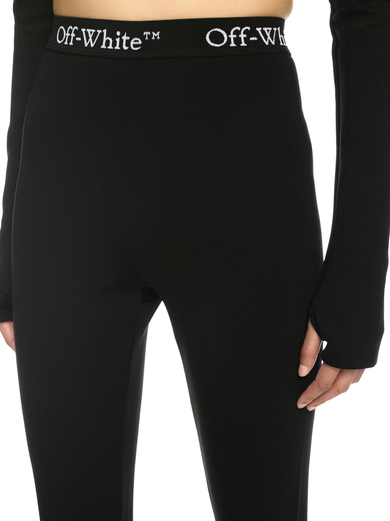 SPORTS LEGGINGS WITH LOGO BAND