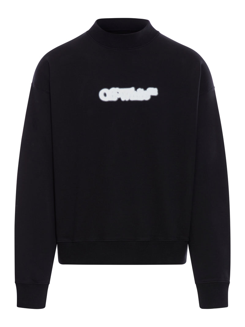 CREWNECK SWEATSHIRT WITH SPRAY PRINT