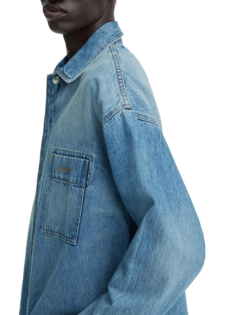 Boxy denim shirt