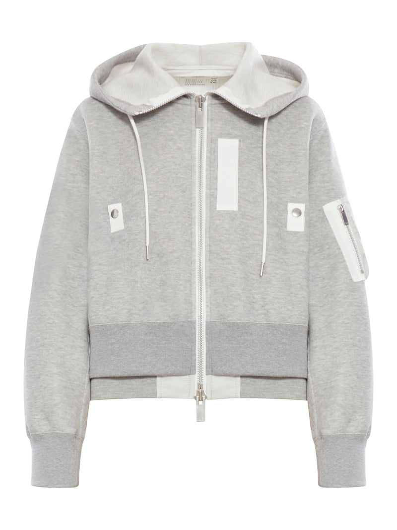 HOODIE WITH NYLON INSERTS