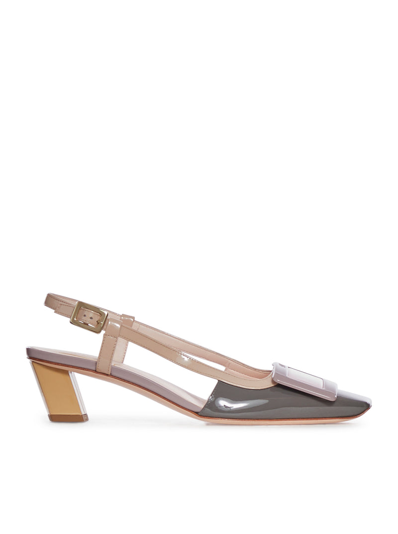 BELLE VIVIER SLINGBACK PUMPS IN PATENT LEATHER