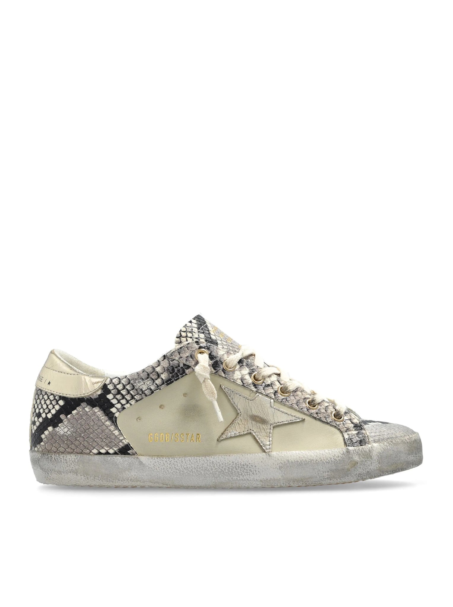 SUPERSTAR SNEAKERS IN NAPPA WITH PYTHON PRINT INSERTS