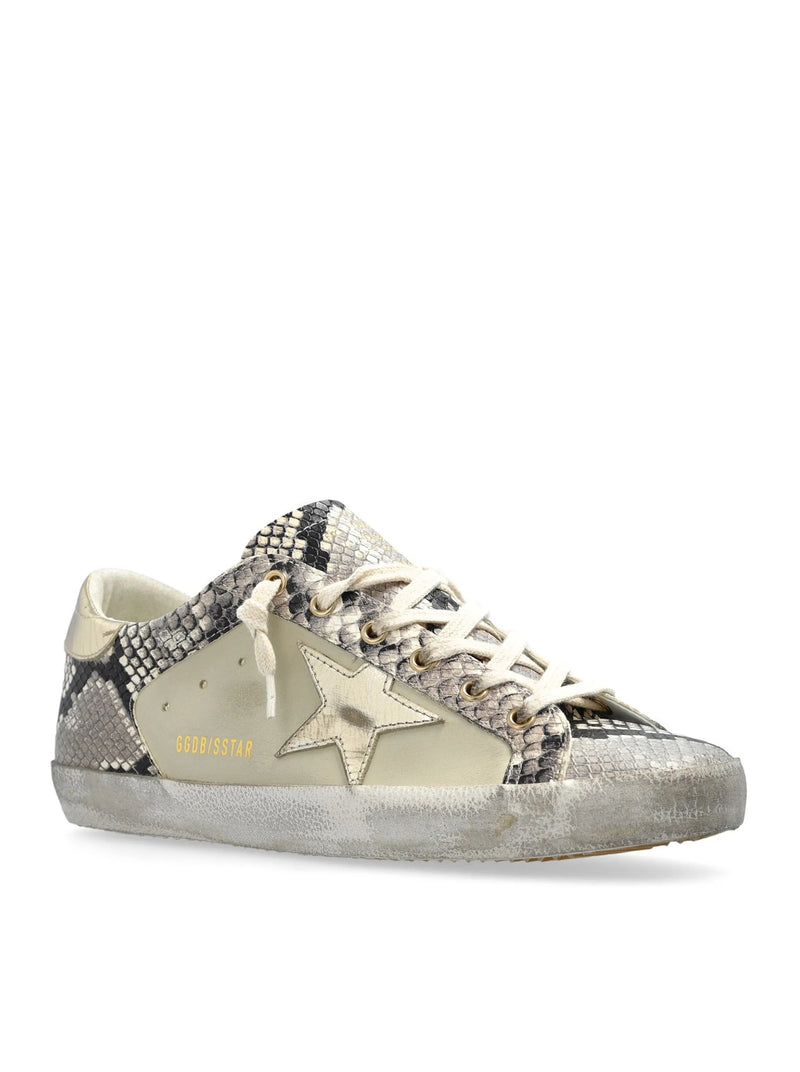 SUPERSTAR SNEAKERS IN NAPPA WITH PYTHON PRINT INSERTS