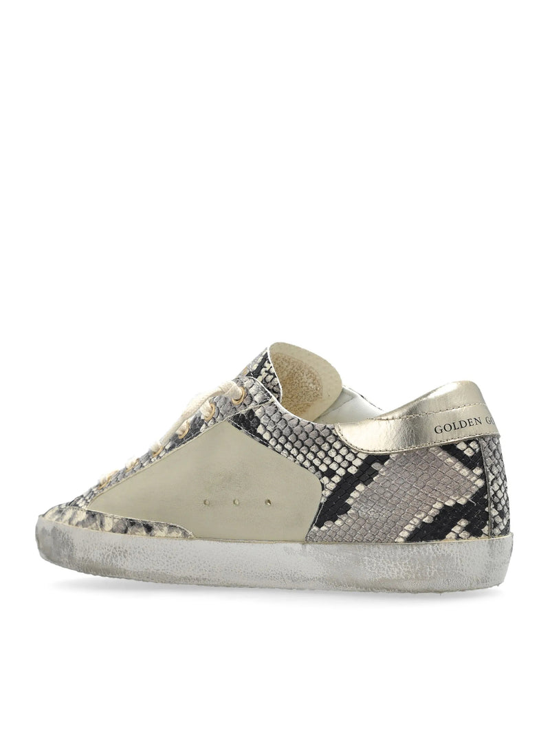 SUPERSTAR SNEAKERS IN NAPPA WITH PYTHON PRINT INSERTS