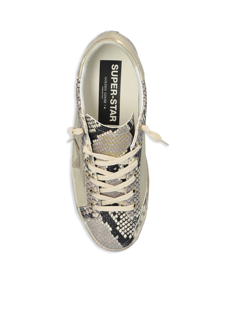 SUPERSTAR SNEAKERS IN NAPPA WITH PYTHON PRINT INSERTS