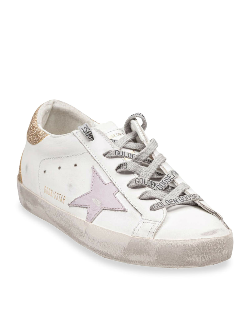 SUPERSTAR SNEAKERS IN NAPPA AND GLITTER