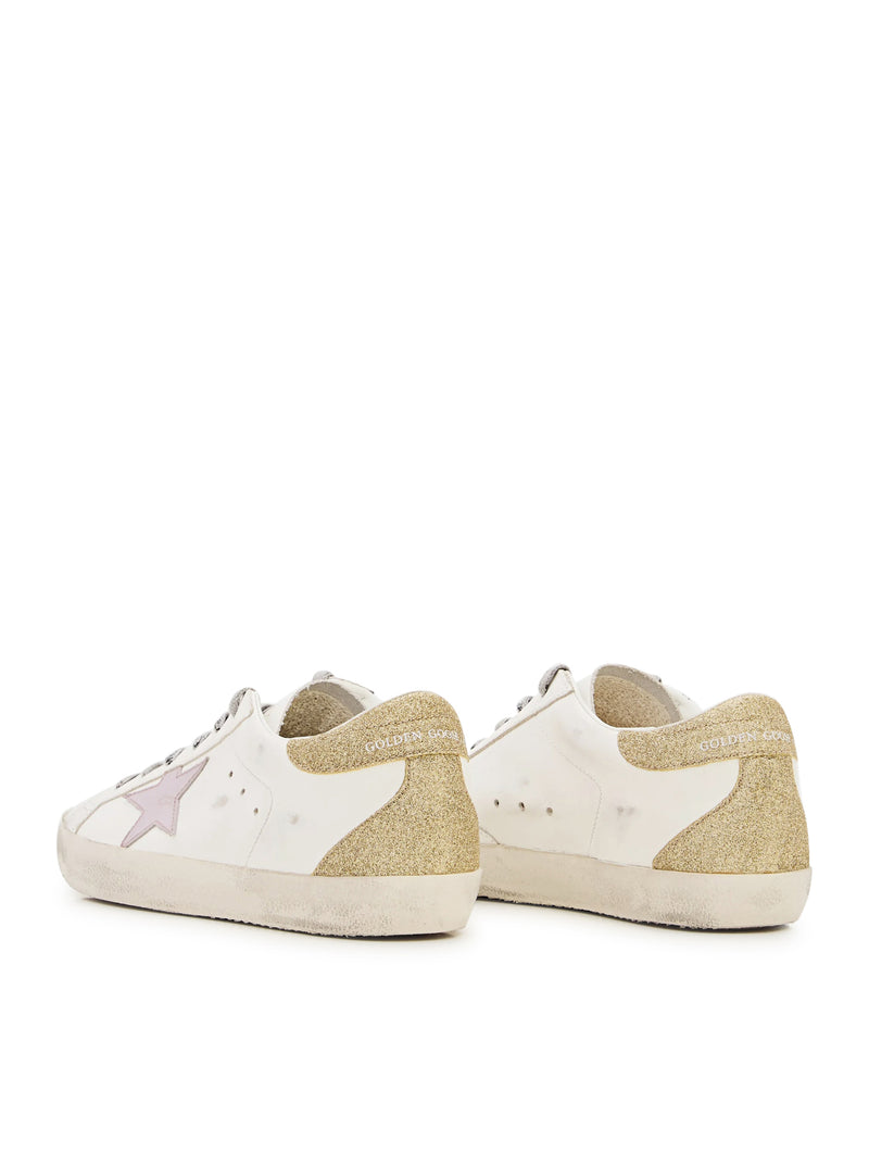 SUPERSTAR SNEAKERS IN NAPPA AND GLITTER