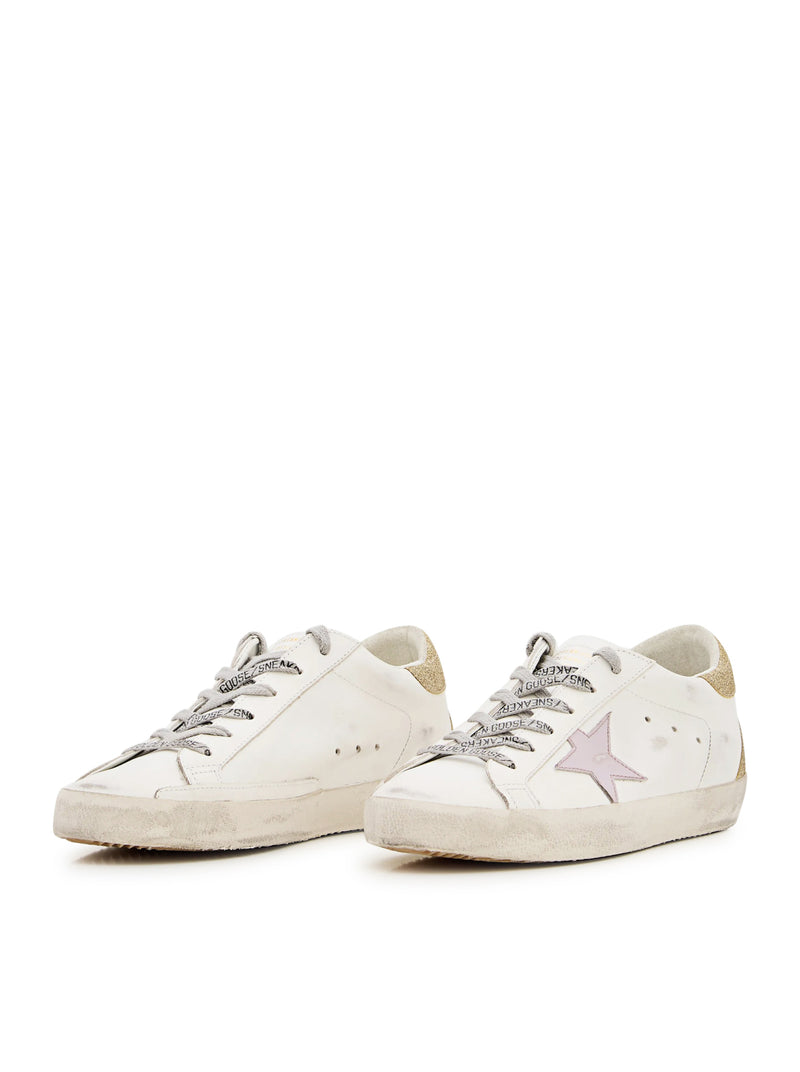 SUPERSTAR SNEAKERS IN NAPPA AND GLITTER