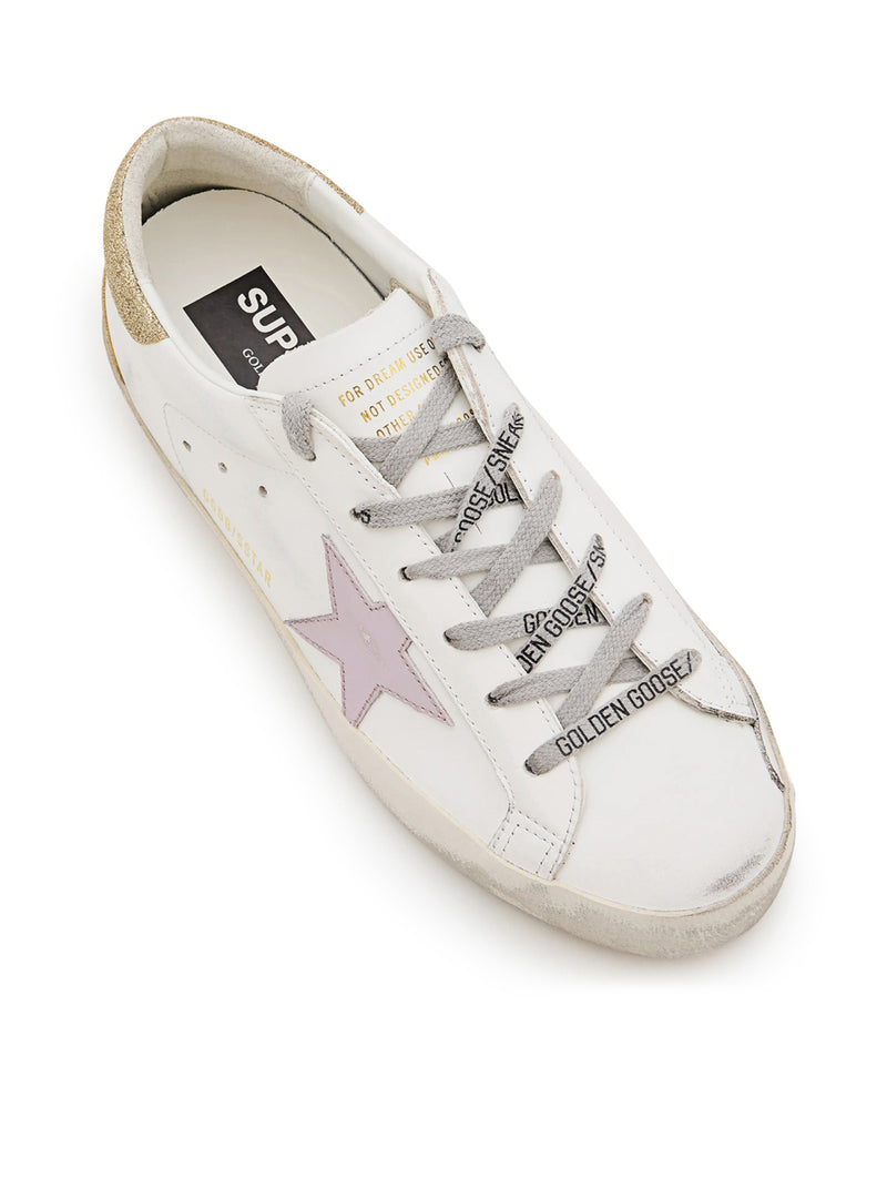 SUPERSTAR SNEAKERS IN NAPPA AND GLITTER