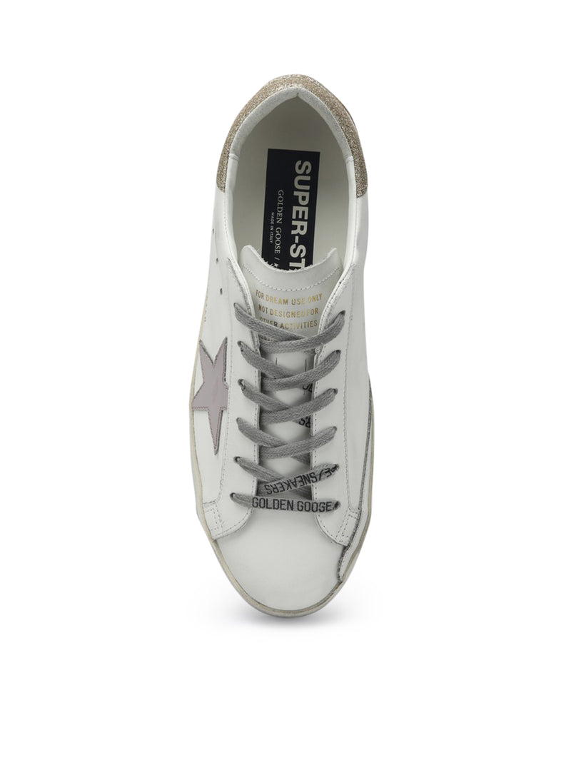 SUPERSTAR SNEAKERS IN NAPPA AND GLITTER