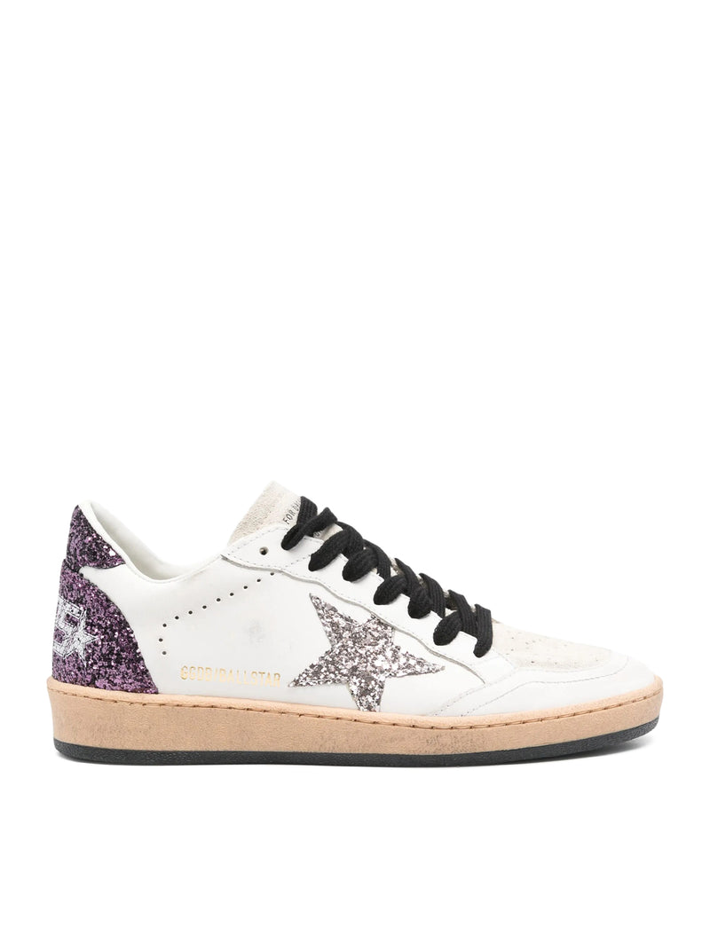 BALLSTAR SNEAKERS IN NAPPA AND GLITTER