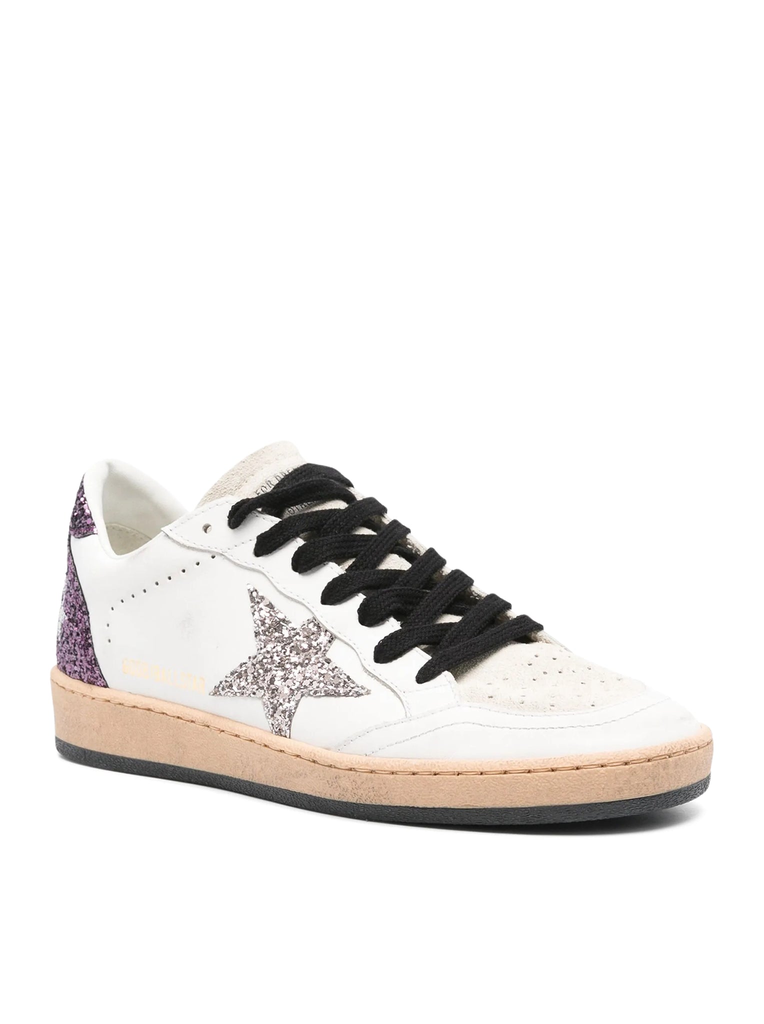 BALLSTAR SNEAKERS IN NAPPA AND GLITTER