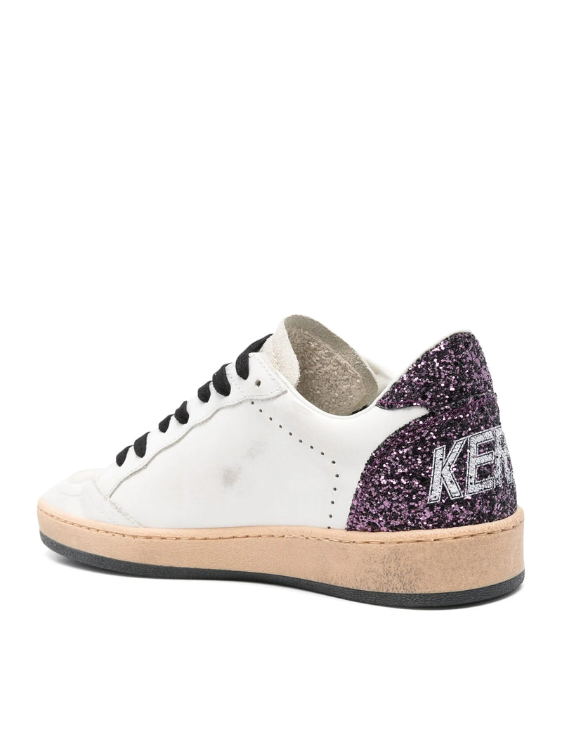 BALLSTAR SNEAKERS IN NAPPA AND GLITTER