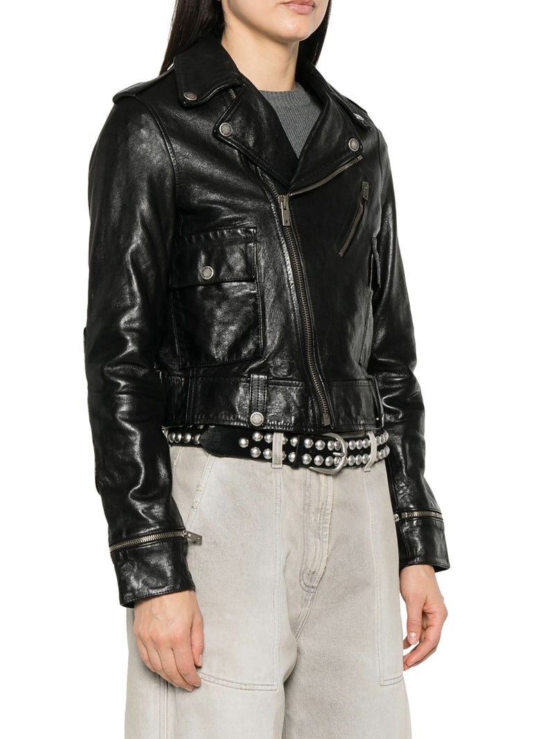 NEVADA LEATHER BIKER JACKET