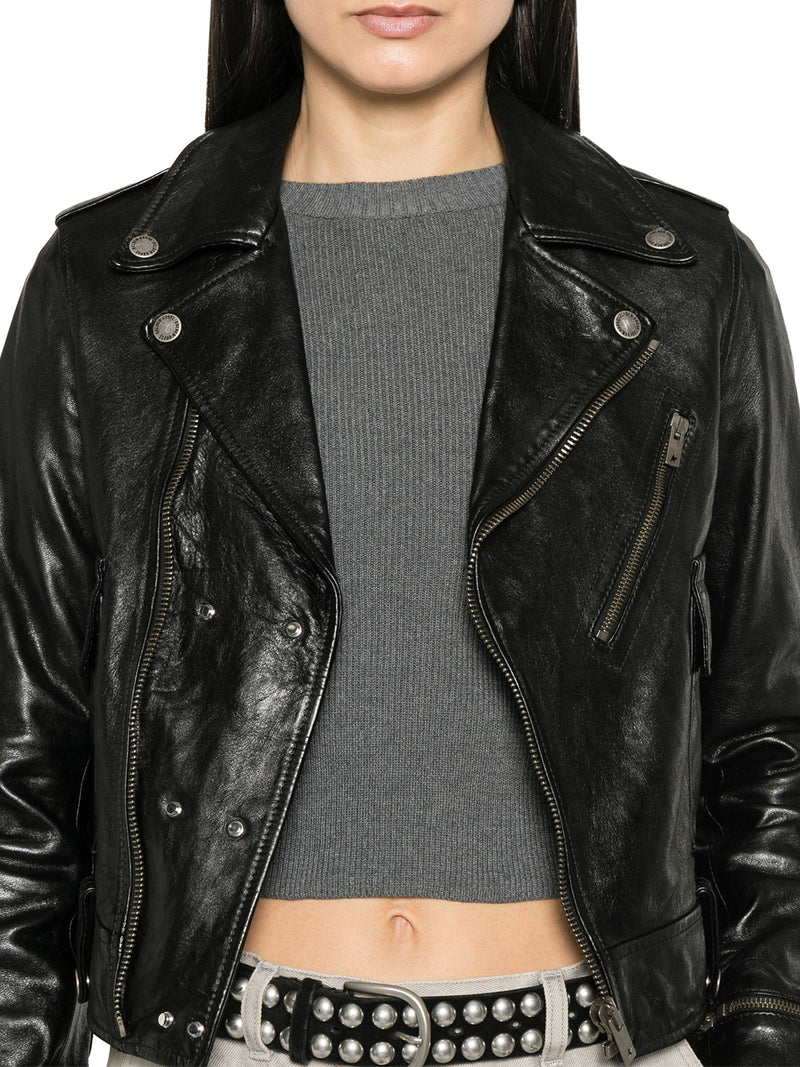 NEVADA LEATHER BIKER JACKET