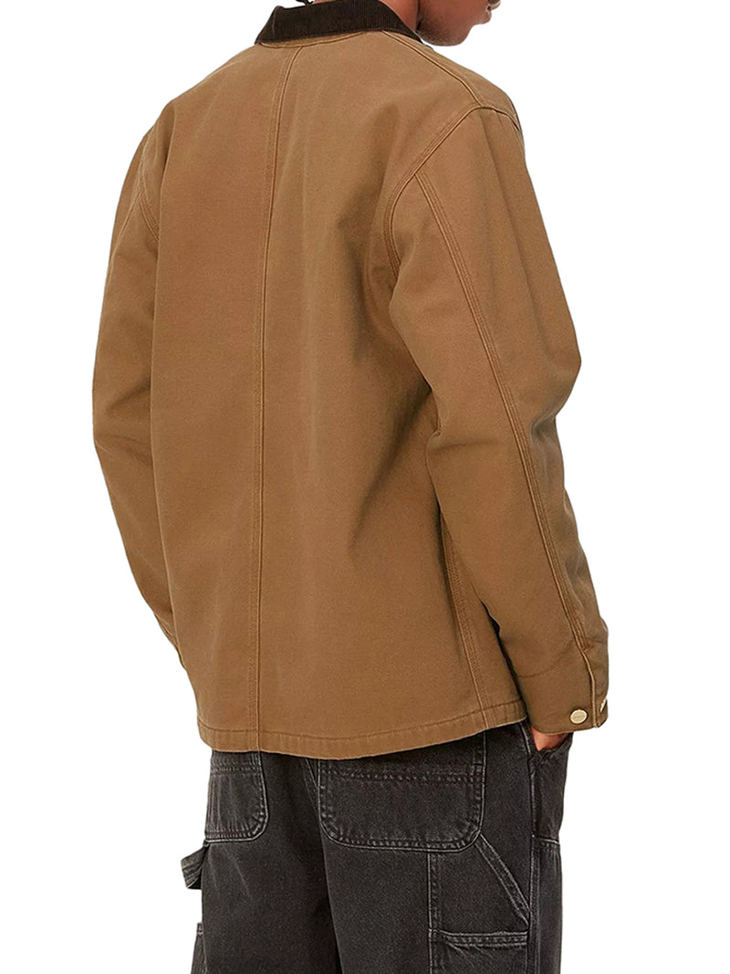 MICHIGAN DEARBORN CANVAS JACKET WITH VELVET COLLAR