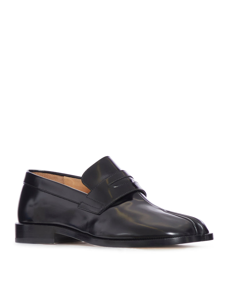 TABI SHINY LEATHER LOAFERS