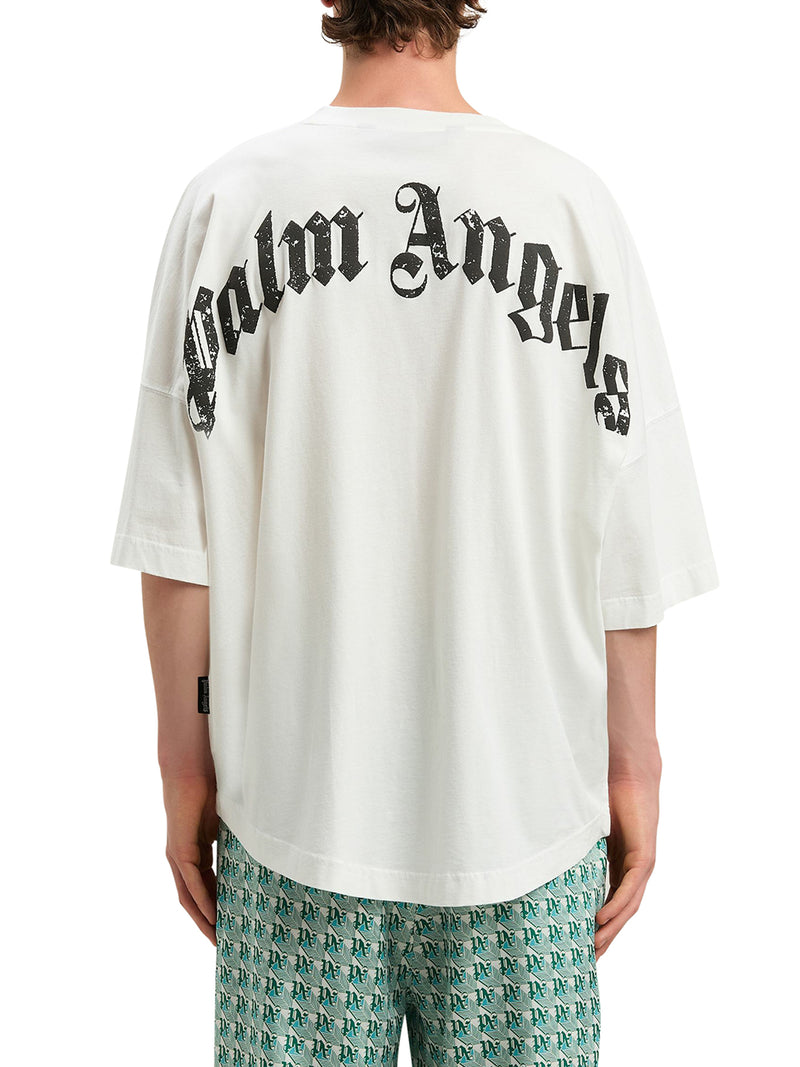 OVERSIZED T-SHIRT WITH CURVED LOGO