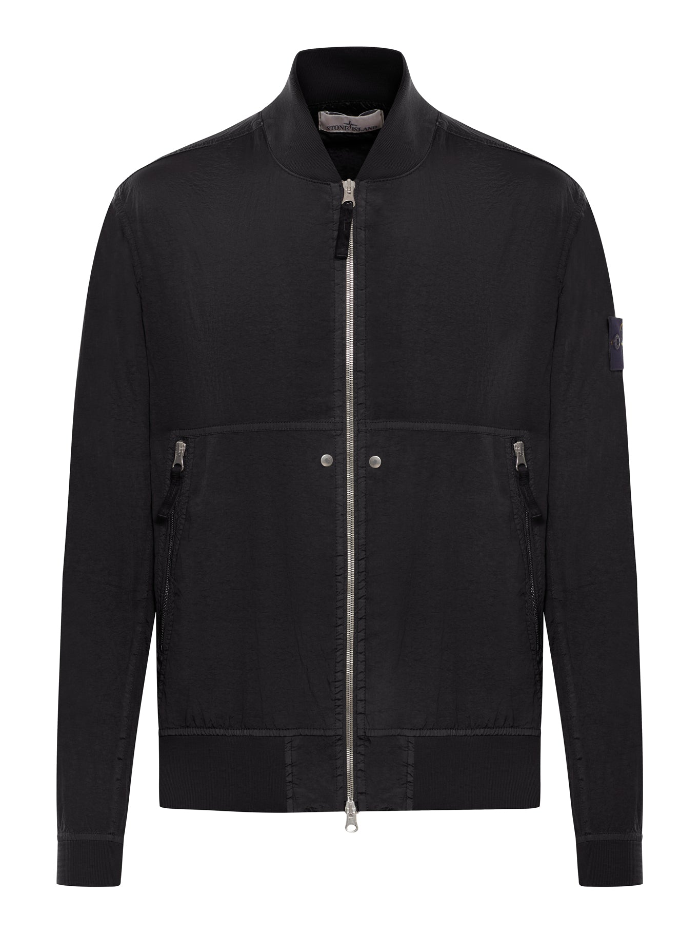 TECHNICAL FABRIC JACKET WITH COMPASS LOGO