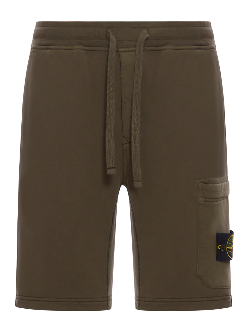 SPORTS BERMUDA SHORTS WITH COMPASS APPLICATION