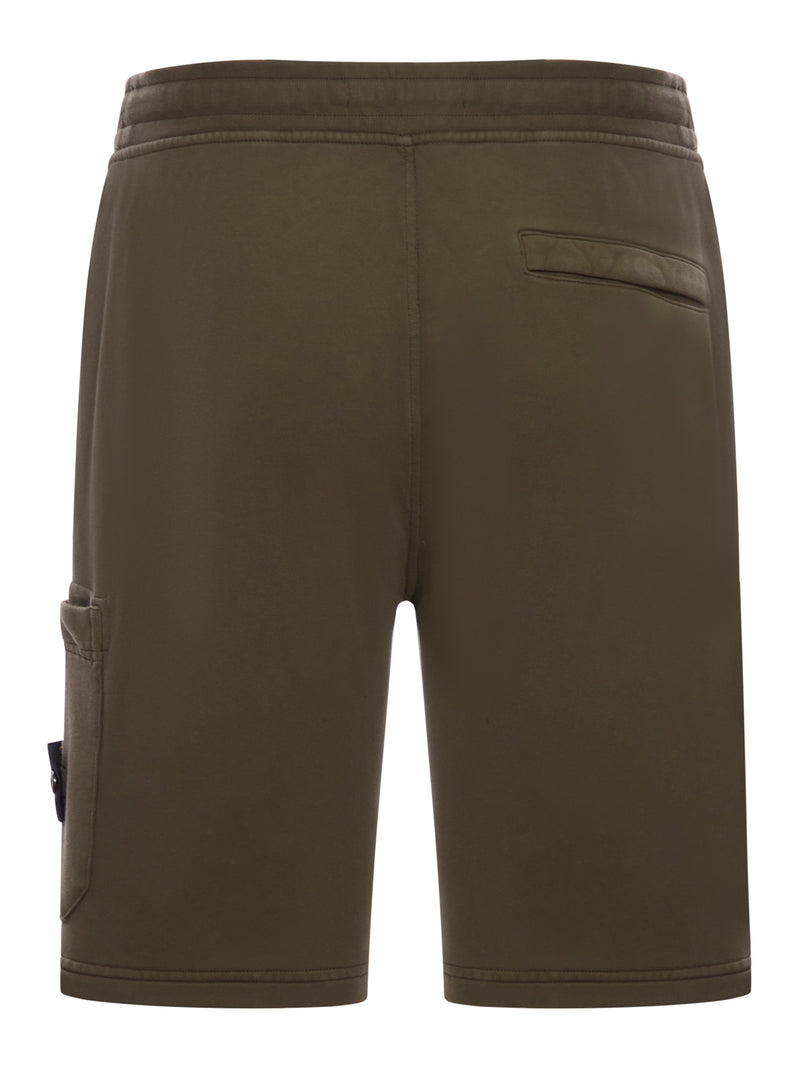 SPORTS BERMUDA SHORTS WITH COMPASS APPLICATION