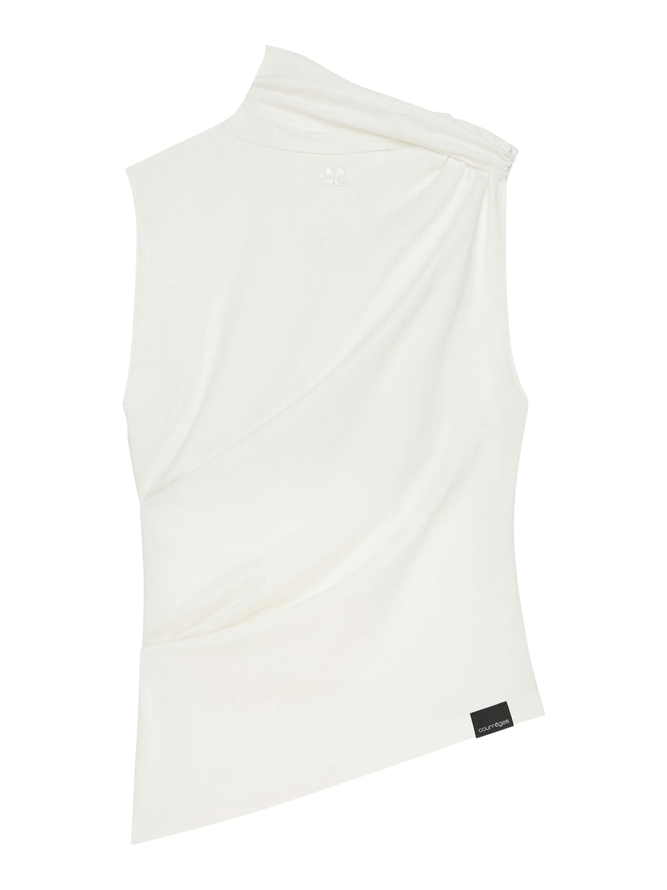 DRAPED JERSEY TOP