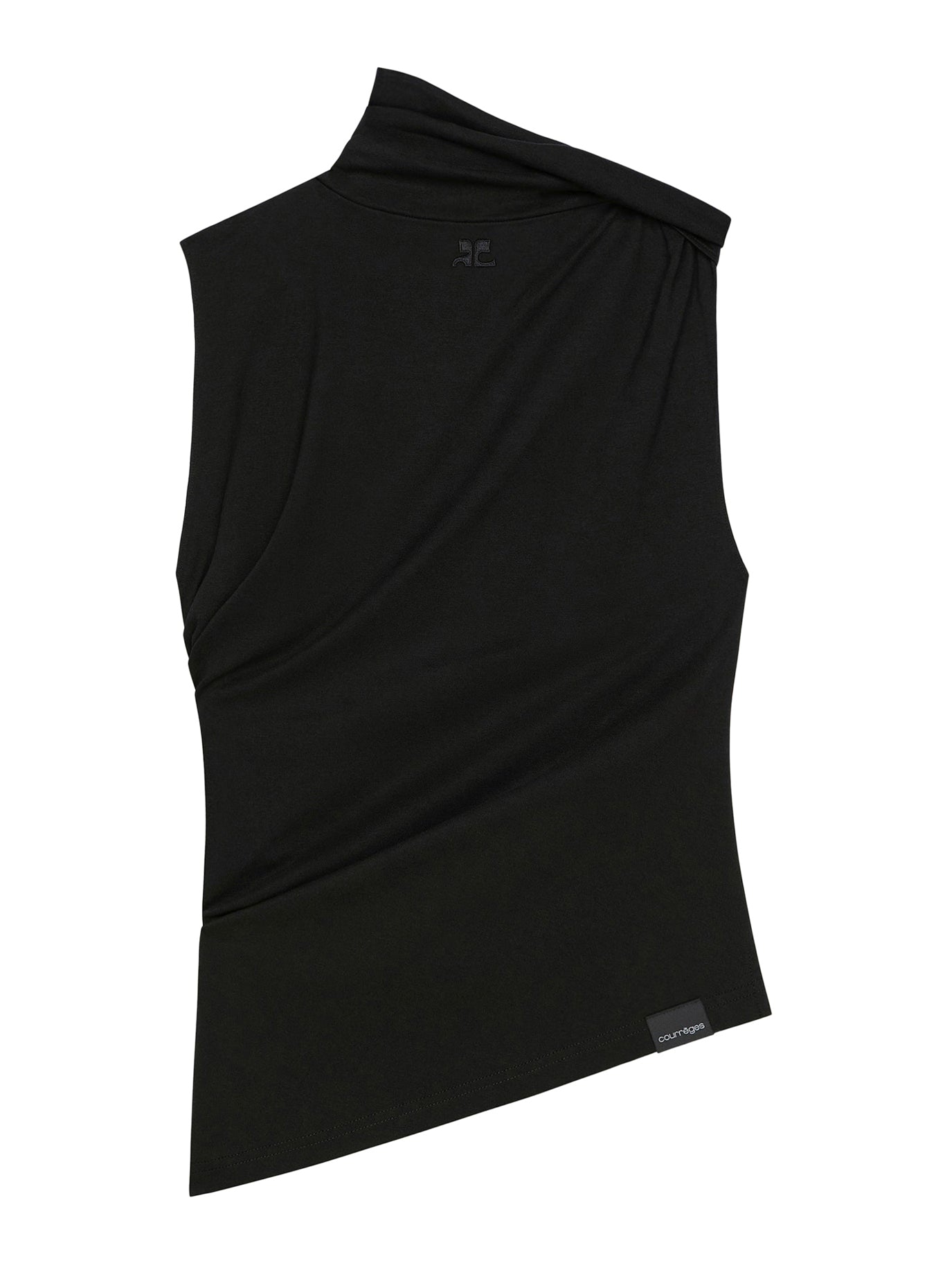 DRAPED JERSEY TOP