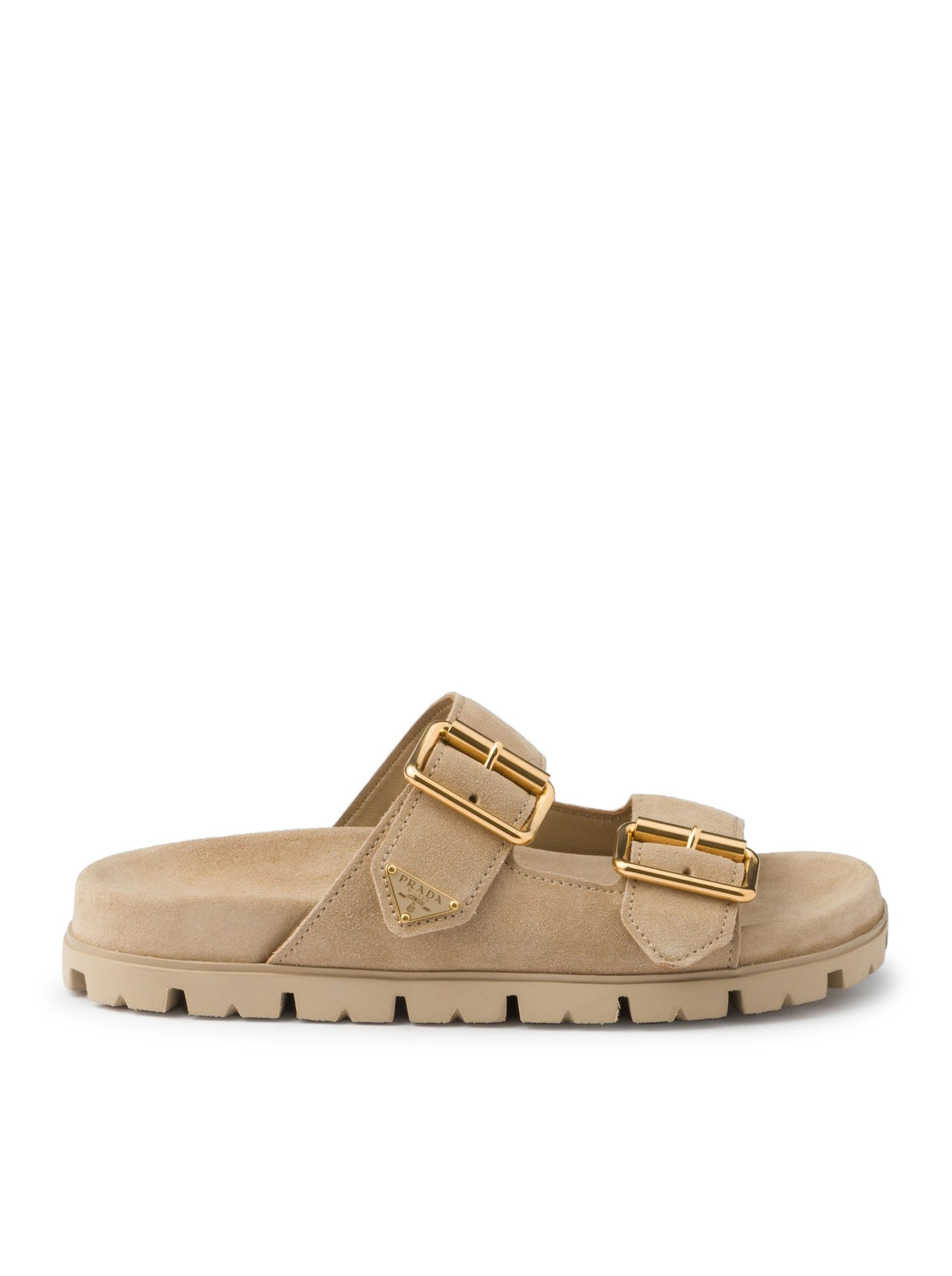 SUEDE SLIDER SANDALS