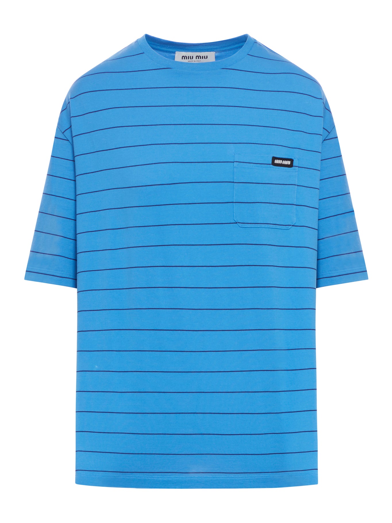 SHORT SLEEVE T-SHIRT IN STRIPED JERSEY