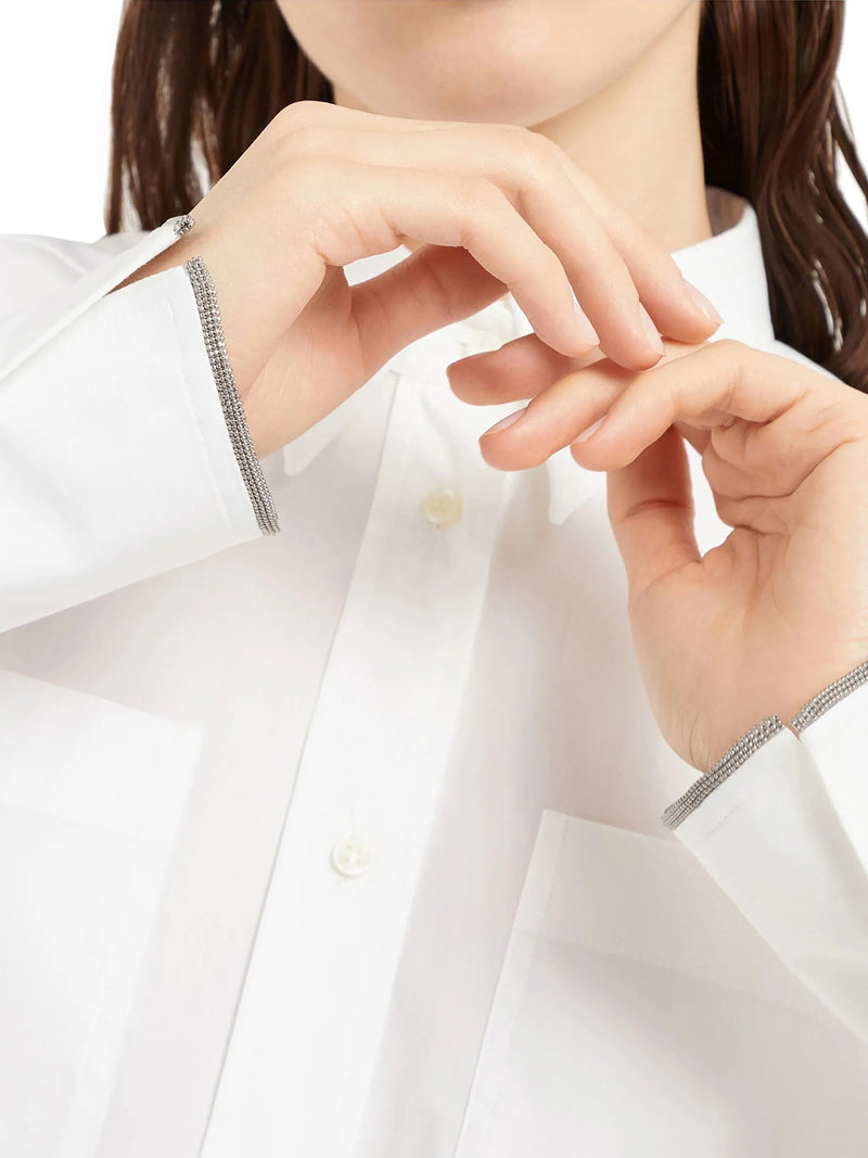 SHIRT WITH JEWELRY DECORATION