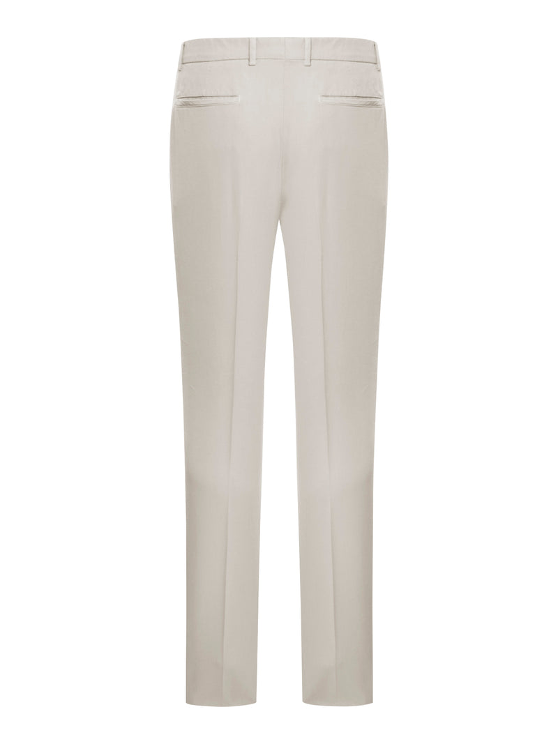 COTTON BLEND CHINO PANTS