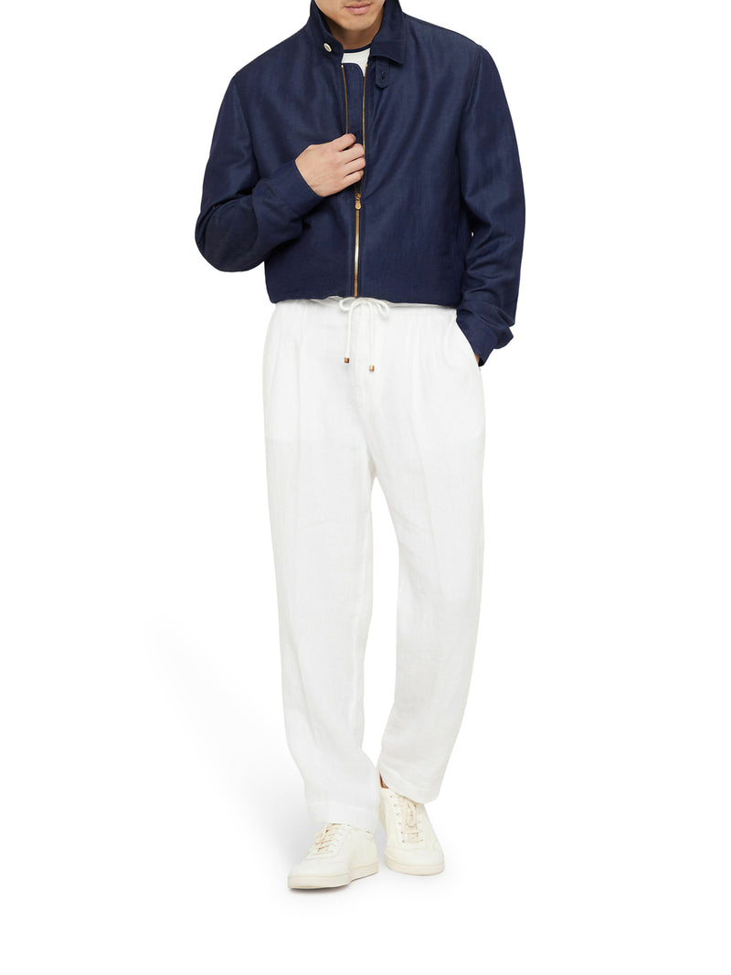 LINEN TROUSERS WITH DRAWSTRING