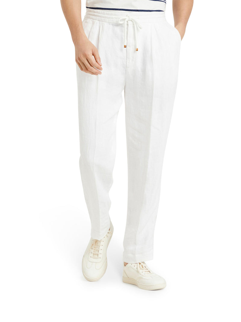 LINEN TROUSERS WITH DRAWSTRING