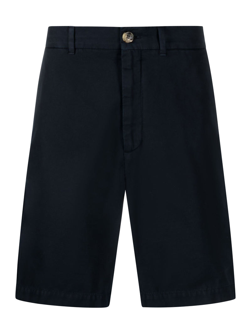 COTTON TWILL BERMUDA SHORTS