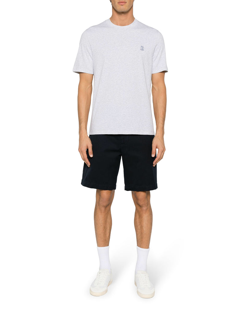 COTTON TWILL BERMUDA SHORTS