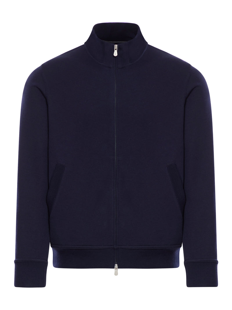 FULL-ZIP JERSEY SWEATSHIRT