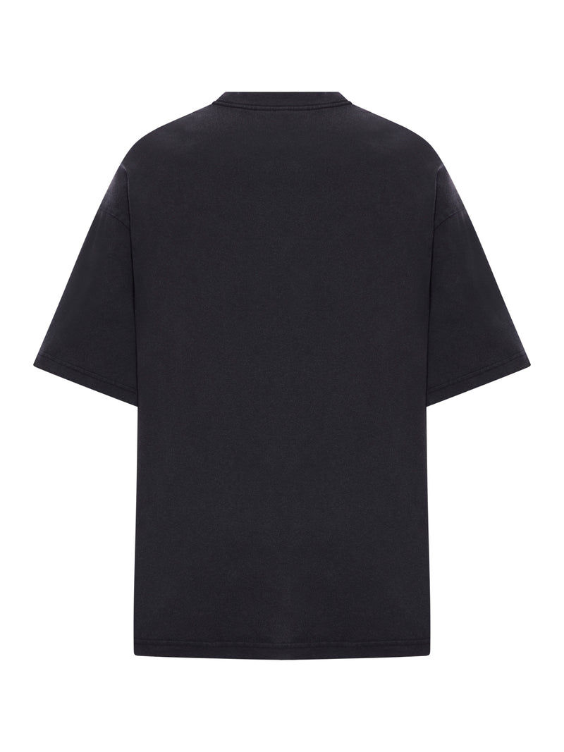 I LOVE PARIS & BALENCIAGA MEDIUM FIT T-SHIRT IN BLACK WASH